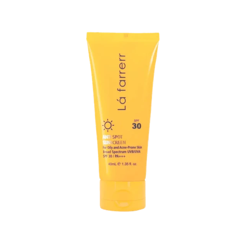 کرم ضد آفتاب و ضد لک SPF30 لافارر مناسب پوست خشک و معمولی حجم 40 میلی لیتر - بی رنگ
